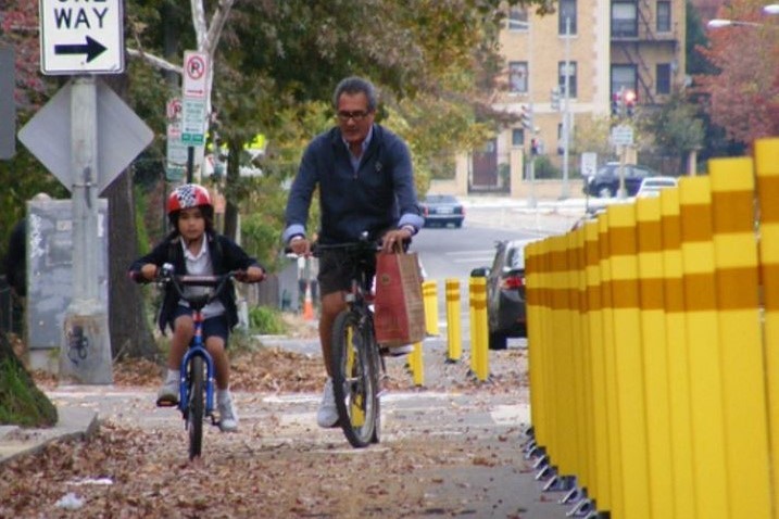 Space without good bike infrastructure