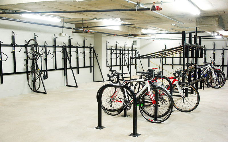 Bike room in Takoma Central, Washington DC