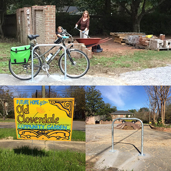 Community Garden bike parking